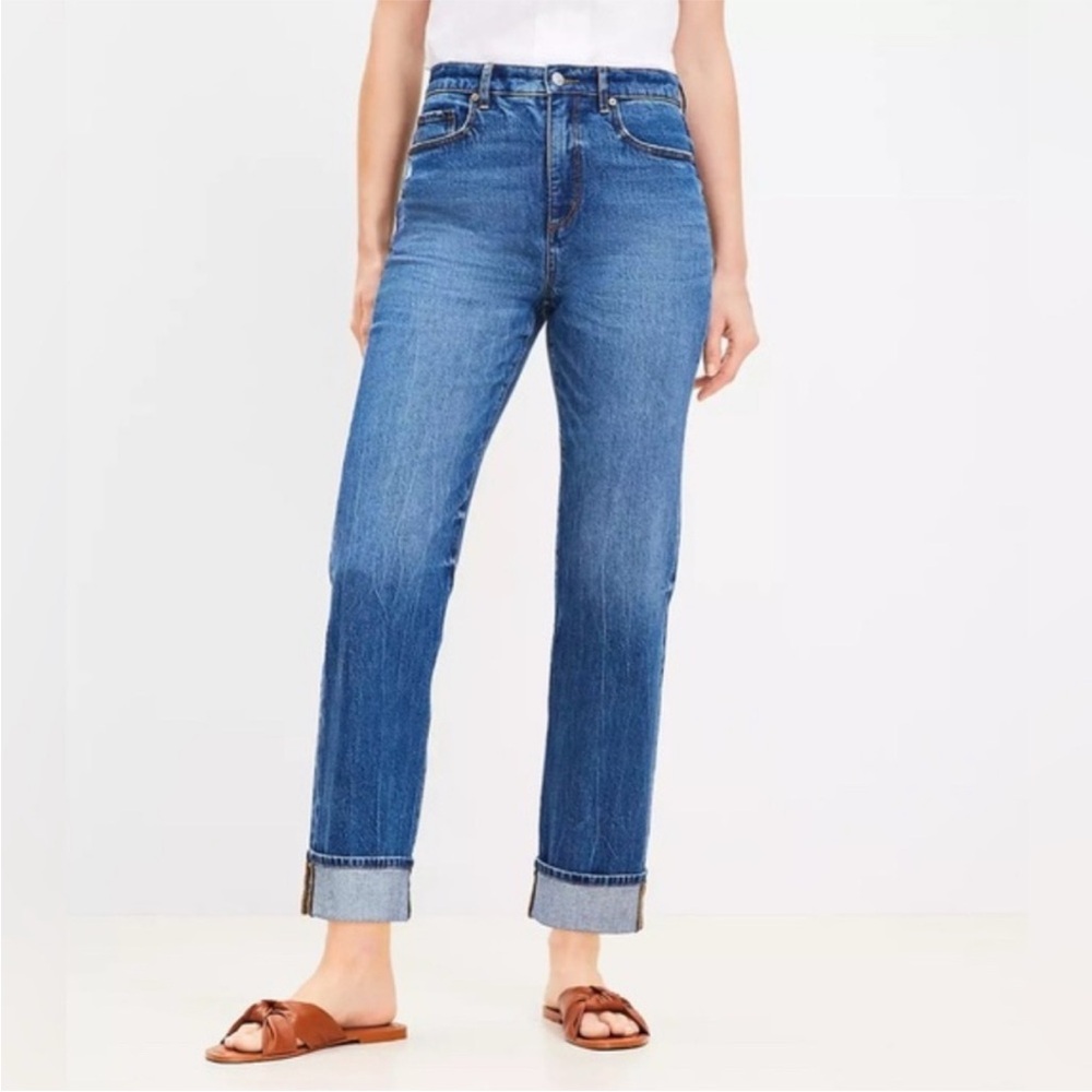 LOFT 30/10 Women's The Straight Blue Jeans